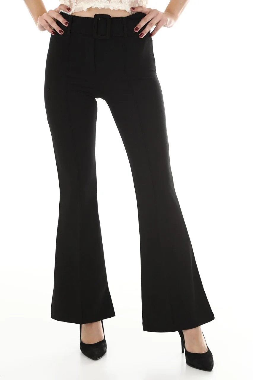 Wide-leg linen pants
